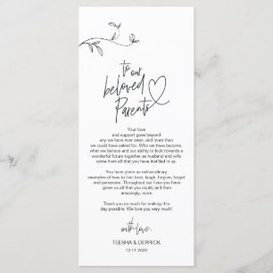 Modern minimalism Place Setting Thank You Card
