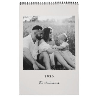 Modern Minimalist 2026 Photo Calendar