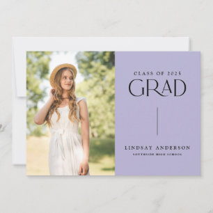 Modern Minimalist 3 Photo Graduation Party Invitation