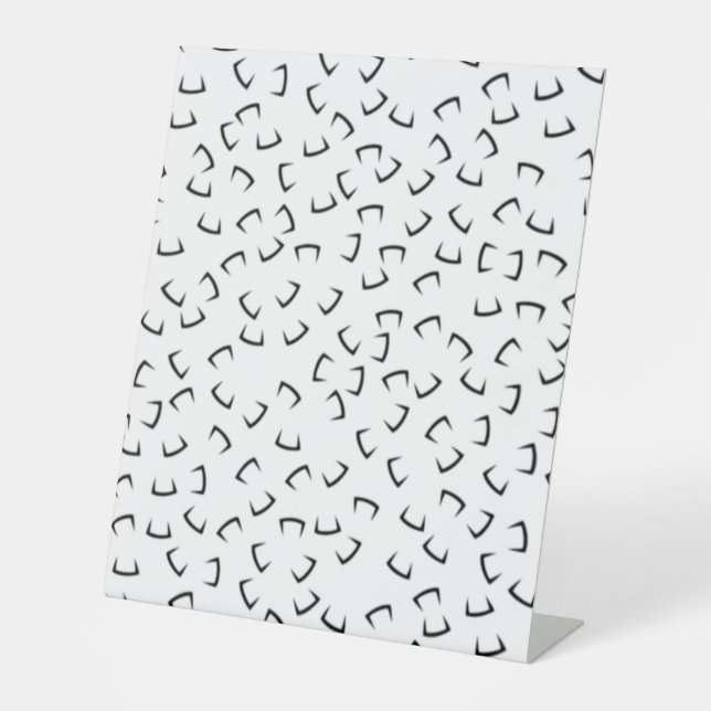Modern Minimalist Abstract Desk Sign (Front)