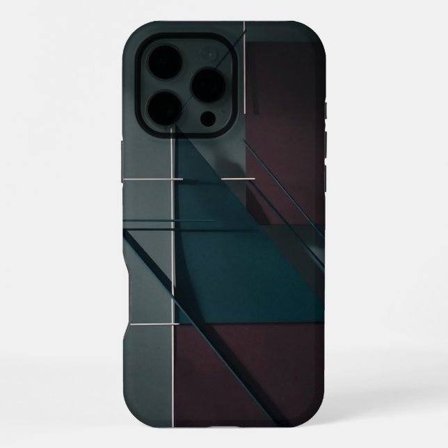 Modern Minimalist - Abstract Geometric iPhone Case (Back)