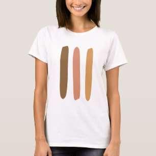 Modern Minimalist Abstract Line Art Drawing T-Shirt