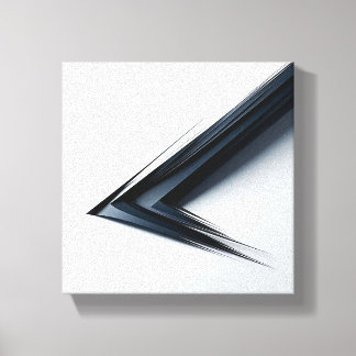 Modern Minimalist Abstract Sharp Vector - 3D  Canvas Print