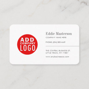 Modern Minimalist Add Your Logo Business Card