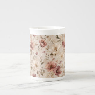 Modern Minimalist Aesthetic Nature Artwork Bone China Mug