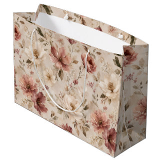 Modern Minimalist Aesthetic Nature Artwork Large Gift Bag
