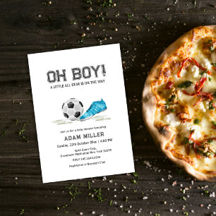 Modern Minimalist All Star Soccer Baby Shower  Invitation