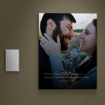 Modern Minimalist Anniversary Wedding Photo Canvas Print<br><div class="desc">Celebrate your special day with this Modern Minimalist Anniversary Wedding Photo Canvas Print. This canvas features a customizable photo and elegant typography for your anniversary date. Perfect for your home or as a gift to a loved one, this canvas print is sure to add a modern touch to any room...</div>
