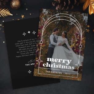Modern & Minimalist Arc Christmas Family Photo Holiday Card