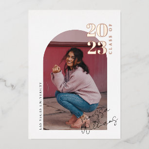 Modern Minimalist Arch Photo Graduation Party