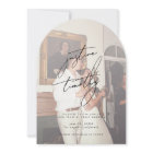 Modern Minimalist Arch Save the Date Invitation