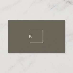 Modern Minimalist Architect Contractor Designer Business Card