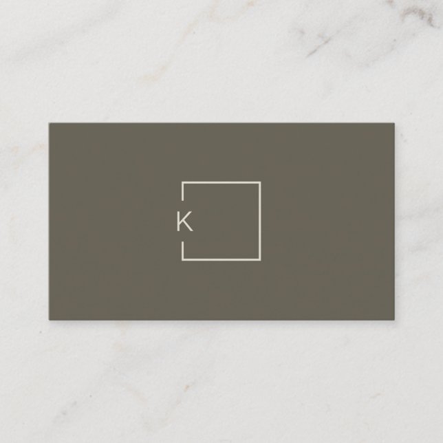 Modern Minimalist Architect Contractor Designer  Business Card (Front)