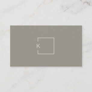 Modern Minimalist Architect Contractor Designer Business Card