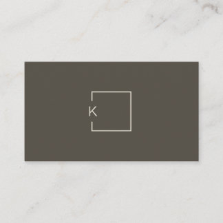 Modern Minimalist Architect Contractor Designer  Business Card