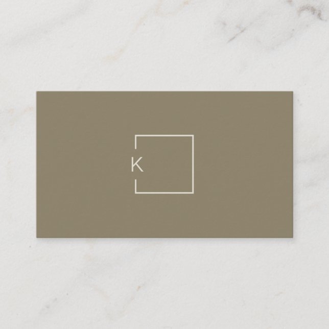 Modern Minimalist Architect Contractor Designer  Business Card (Front)