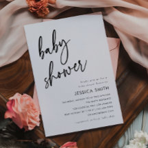 Modern Minimalist Baby Shower