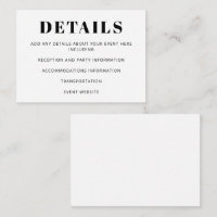 Modern Minimalist Bat Mitzvah Basic White