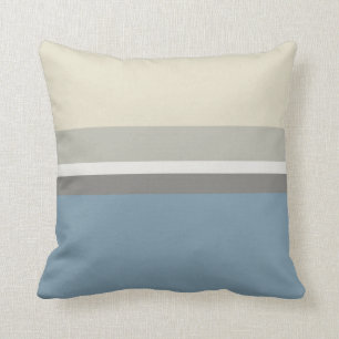 Modern Minimalist Beach House Stripe Cushion