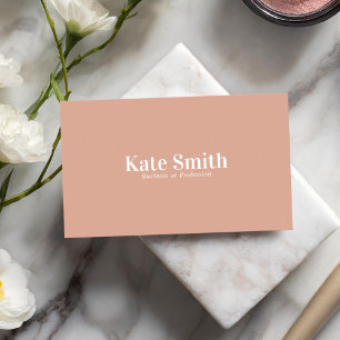 Modern Minimalist Beige Business Card
