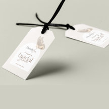 Modern Minimalist Beige Butterfly Bridal Shower