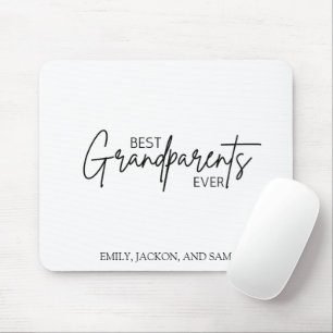 Modern Minimalist Best Grandparents Ever Mouse Mat