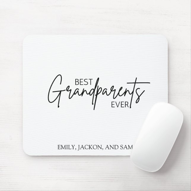 Modern Minimalist Best Grandparents Ever Mouse Mat (With Mouse)