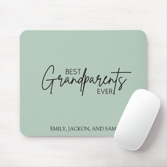 Modern Minimalist Best Grandparents Ever Mouse Mat (With Mouse)
