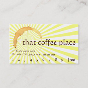 Modern Minimalist Beverage Loyalty Design Card