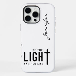 Modern Minimalist Bible Verse Matthew 5:14 iPhone 16 Pro Max Case