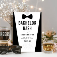 Modern Minimalist Big Bold Bachelor Bash Party