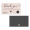 Modern minimalist black and blush order thank you