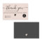 Modern minimalist black and blush order thank you