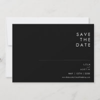Modern Minimalist Black And White Font Horizontal