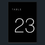 Modern Minimalist Black and White Table Number 23<br><div class="desc">This Modern Minimalist Table Number is perfect for wedding table numbers or any table number party needs! Fully customisable!</div>