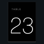 Modern Minimalist Black and White Table Number 23<br><div class="desc">This Modern Minimalist Table Number is perfect for wedding table numbers or any table number party needs! Fully customisable!</div>