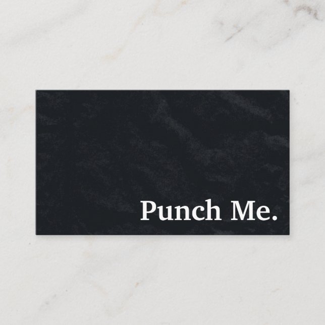 Modern Minimalist Black Chalkboard Loyalty Card (Front)