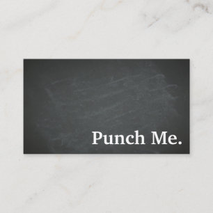 Modern Minimalist Black Chalkboard Loyalty Card