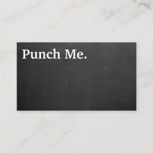 Modern Minimalist Black Chalkboard Loyalty Card