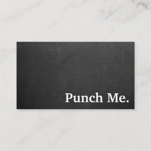 Modern Minimalist Black Chalkboard Loyalty Card