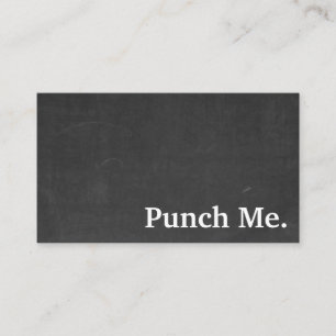 Modern Minimalist Black Chalkboard Loyalty Card