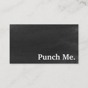 Modern Minimalist Black Chalkboard Loyalty Card