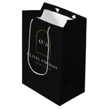 Modern Minimalist Black Gold Salon Product Logo