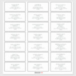 Modern Minimalist Black Green Guest Address Labels<br><div class="desc">These Modern Minimalist | black green guest address labels are perfect for your classy boho wedding. Its simple, unique abstract design accompanied by a contemporary minimal script and a black-green and white colour palette gives this product a feel of elegant formal luxury while staying simplistic, chic bohemian. Keep it as...</div>