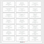 Modern Minimalist Black Green Guest Address Labels<br><div class="desc">These Modern Minimalist | black green guest address labels are perfect for your classy boho wedding. Its simple, unique abstract design accompanied by a contemporary minimal script and a black-green and white colour palette gives this product a feel of elegant formal luxury while staying simplistic, chic bohemian. Keep it as...</div>