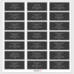 Modern Minimalist | Black Guest Address labels<br><div class="desc">These modern minimalist | black guest address labels are perfect for your classy boho wedding. Its simple, unique abstract design accompanied by a contemporary minimal script and a black and white colour palette gives this product a feel of elegant formal luxury while staying simplistic, chic bohemian. Keep it as is,...</div>