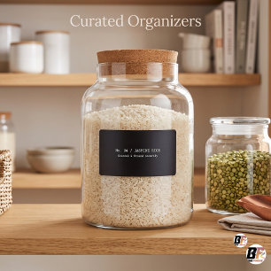 Modern Minimalist Black Typewriter Pantry