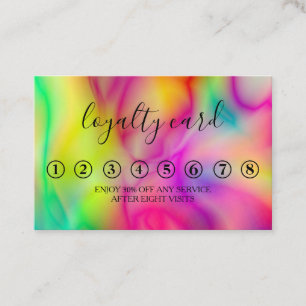 Modern Minimalist Black & White Loyalty Card