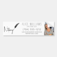 Modern Minimalist Black & White Notary Photo