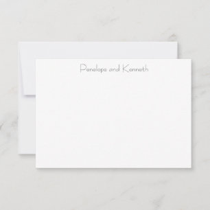 Modern Minimalist Black White Playful Typography  Thank You Card